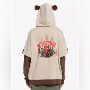 NEW Her Universe x Disney x Star Wars Ewok Twofer Hoodie - Small